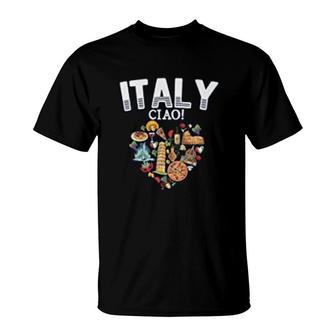 Italy Ciao Proud Italian T-Shirt | Mazezy
