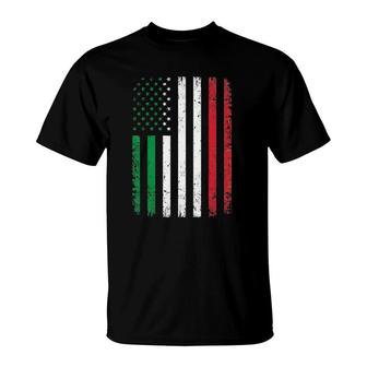 Italy Usa Flag 4Th Of July Patriotic American Italian Flag T-Shirt | Mazezy