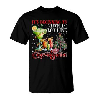 It's Beginning To Look A Lot Like Cocktails T-Shirt | Mazezy