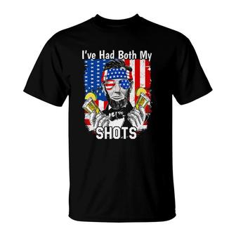It's Cool I've Had Both My Shots Lincoln 4Th Of July Funny T-Shirt | Mazezy
