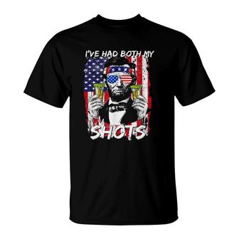 It's Cool I've Had Both My Shots Us Flag Tequila T-Shirt | Mazezy