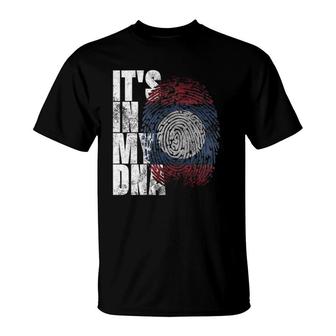It's In My Dna Laotian Lao Asia Asian Gifts Laos Flag T-Shirt | Mazezy