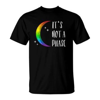 It's Not A Phase Halfmoon Gay Pride Lgbt T-Shirt | Mazezy DE