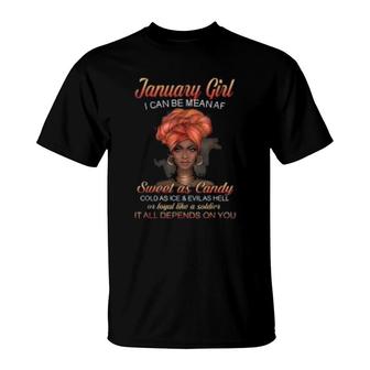 January Queens Are Born In January T-Shirt | Mazezy