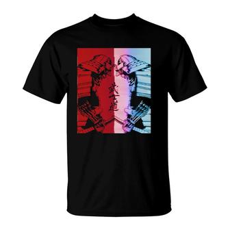 Japanese Warrior Samuarai Characters T-Shirt | Mazezy UK