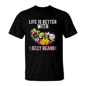 Jelly Bean Soft Candy Fruity T-Shirt | Mazezy