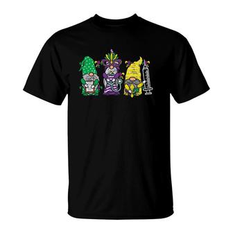Jester Gnomes Nurse Mardi Gras Women Rn Icu Nicu Er Scrub T-Shirt | Mazezy