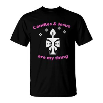 Jesus Candle Making Making Candle Make T-Shirt | Mazezy
