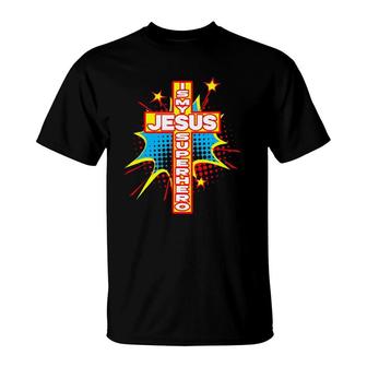 Jesus Is My Superhero Christian T-Shirt | Mazezy