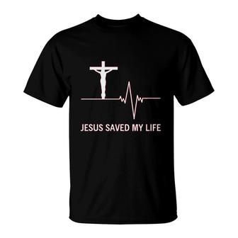 Jesus Saved My Life Faith God T-Shirt | Mazezy