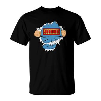 Joaquin First Name Superhero For Boys Named Joaquin T-Shirt | Mazezy