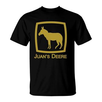 Juan's Deere Funny Immigration Novelty Caravan Parody T-Shirt | Mazezy