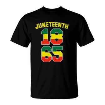 Juneteenth 1865 Ancestors Black Pride African American Afro T-Shirt | Mazezy