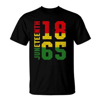 Juneteenth 1865 Vintage Emancipation Melanin Black Pride T-Shirt | Mazezy