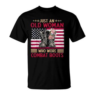 Just An Old Who Wore Combat Boots T-Shirt | Mazezy