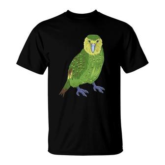 Kakapo Parrot New Zealand Bird Owl Parrot T-Shirt | Mazezy