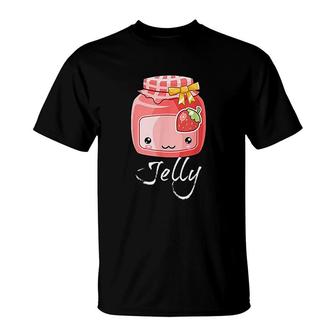 Kawaii Peanut Butter Strawberry Jam T-Shirt | Mazezy UK