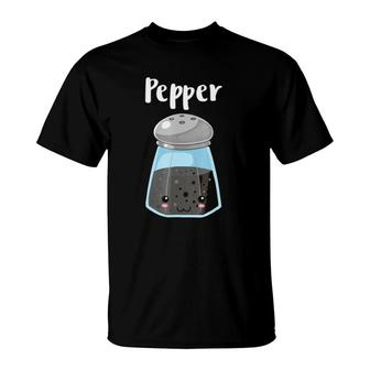 Kawaii Pepper Salt And Pepper Halloween Costume Match S T-Shirt | Mazezy
