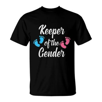Keeper Of The Gender Baby Announcement T-Shirt | Mazezy CA