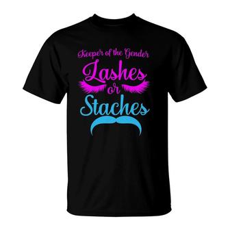 Keeper Of The Gender Lashes Or Stashes For Women T-Shirt | Mazezy