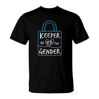 Keeper Of The Gender Reveal Announcement T-Shirt | Mazezy