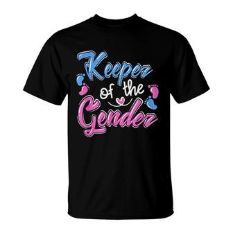 Keeper Of The Gender Reveal Announcement T-Shirt | Mazezy CA