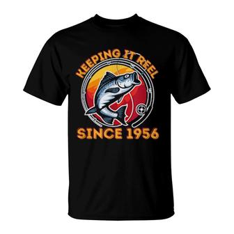 Keeping It Reel Since1956 Fun Fishing T-Shirt | Mazezy