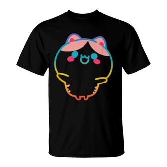 Kidcore Aesthetic Kawaii Rainbow Cat Alt Indie 80S 90S T-Shirt | Mazezy
