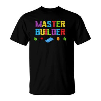 Kids Cool Master Builder Block Building For Boys Girls Premium T-Shirt | Mazezy AU