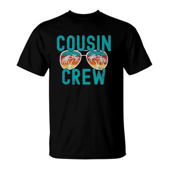 Kids Cousin Crew Family Vacation Summer Vacation Beach Sunglasses T-Shirt | Mazezy AU