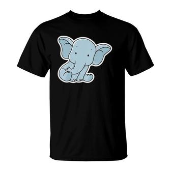 Kids Cute Elephant Baby Animals T-Shirt | Mazezy