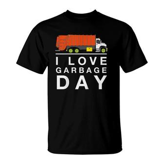 Kids Garbage Trash Day Truck For Kids And Toddlers T-Shirt | Mazezy