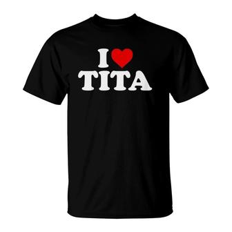 Kids I Love Tita For Boy Girl Toddler Children Youth T-Shirt | Mazezy DE