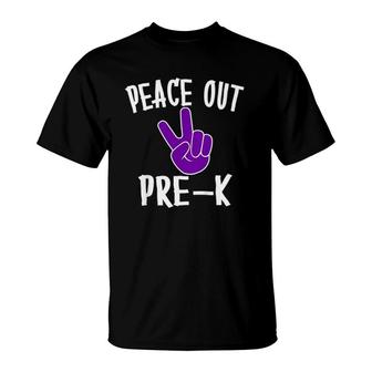 Kids Peace Out Pre-Kpreschool Last Day Graduation Gift T-Shirt | Mazezy
