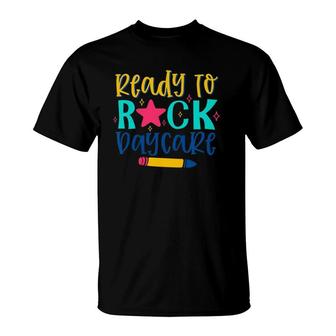 Kids Ready To Rock Daycare Back To School First Day Of School T-Shirt | Mazezy