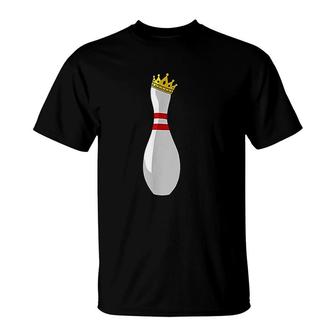 King Pin Funny Bowling King Pin T-Shirt | Mazezy