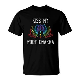 Kiss My Root Chakra Yogi T-Shirt | Mazezy