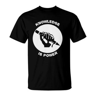 Knowledge Is Power Political Resist T-Shirt | Mazezy