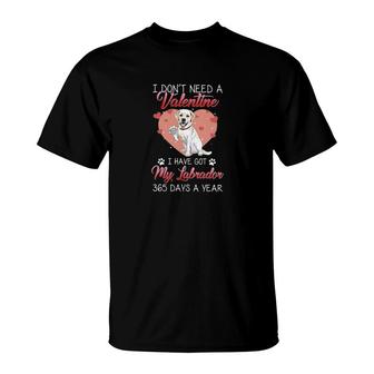 Labrador Is My Valentine T-Shirt | Mazezy UK