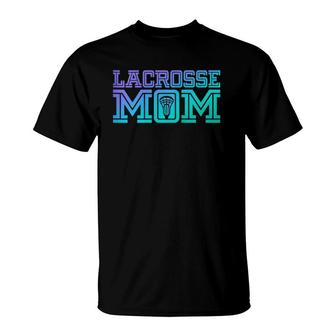 Lacrosse Mom Proud Lax Player Mother T-Shirt | Mazezy