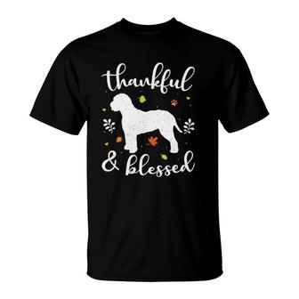 Lagotto Romagnolo Thanksgiving Dog Thankful Blessed Mom Gift T-Shirt | Mazezy