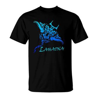Lahaina Maui Tribal Stingray Polynesian Tattoo Style T-Shirt | Mazezy