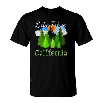 Lake Tahoe California Forest T-Shirt | Mazezy
