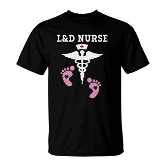 L&D Labor And Delivery Nurse Caduceus T-Shirt | Mazezy