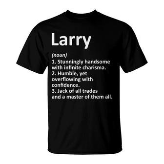 Larry Definition Personalized Name Funny Birthday Gift Idea T-Shirt | Mazezy UK