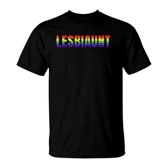 Lesbiaunt Bi Lesbian Lgbt Family Sister Aunt T-Shirt | Mazezy