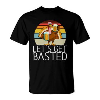 Let's Get Basted Beer Thanksgiving Turkey T-Shirt | Mazezy