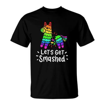 Let's Get Smashed Pinata Cinco De Mayo Mexican Fiesta Party T-Shirt | Mazezy UK