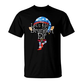 Let’S Go Brandon Elf Family Christmas Biden Political Tee T-Shirt | Mazezy