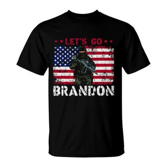 Let's Go Brandon - Soldier T-Shirt | Mazezy